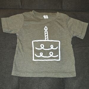 Bella Canvas Kids' Olive Green Cake Graphic Tee